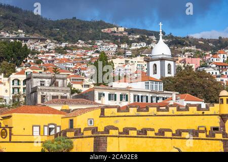 Sao Tiago Fort, Funchal, Madeira, Portugal, Atlantik, Europa Stockfoto