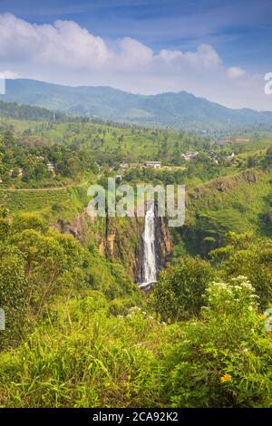 Devon Falls, Nuwara Eliya, Zentralprovinz, Sri Lanka, Asien Stockfoto