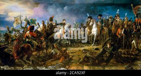 Napoleon Bonaparte bei der Schlacht von Austerlitz, 2. Dezember 1805, Gemälde von François Gérard, 1810 Stockfoto