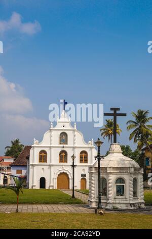 Kirche der Gottesmutter der Hoffnung auf der Insel Vipin, Cochin (Kochi), Kerala, Indien, Asien Stockfoto