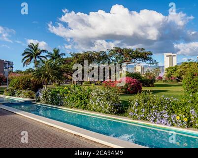 Emanzipation Park, Kingston, Saint Andrew Parish, Jamaika, Westindien, Karibik, Mittelamerika Stockfoto