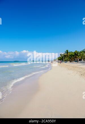 Seven Mile Beach, Long Bay, Negril, Westmoreland Parish, Jamaika, Westindien, Karibik, Mittelamerika Stockfoto