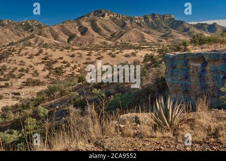 Atascosa Mountains in der Sonoran Desert von der Ruby Road in der Nähe der mexikanischen Grenze und Geisterstadt Ruby, Arizona, USA Stockfoto