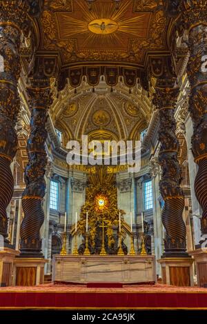 Petersdom, UNESCO-Weltkulturerbe, Vatikan, Rom, Latium, Italien, Europa Stockfoto