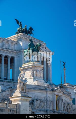 Denkmal Vittorio Emanuele II, Altare della Patria (Altar des Vaterlandes), Rom, Latium, Italien, Europa Stockfoto