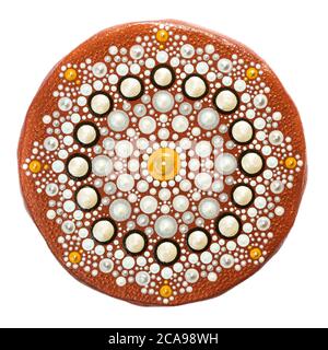 Mandala. Punktmalerei. Punktkunst Stockfoto