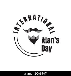 International Men's Day Lettering Vector Grafikdesign Stock Vektor