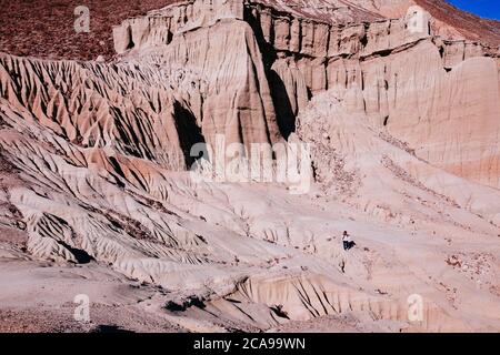 Hagen Canyon Naturlehrpfad im Red Rock Canyon State Park Stockfoto