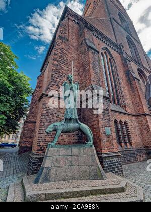 St. Nikolai Kirche im Zentrum von Kiel, Deutschland Stockfoto