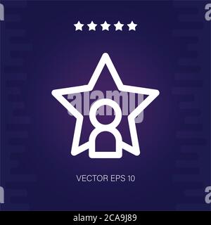 Fame Vektor-Symbol moderne Illustration Stock Vektor