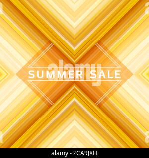 Geometrische abstrakte Verkauf Banner Hintergrund. Lichtstrahlen vor farbenfroher Kulisse. Futuristische Technologie mehrfarbigen Hintergrund. Farbenfrohes Sale Bannerdesign. Stock Vektor