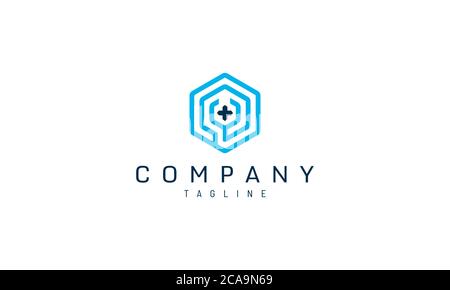 Dieses Logo ist für Kliniken oder im medizinischen Bereich geeignet Stock Vektor