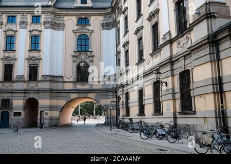 Breslau, Polen - 20. Juli 2020: Universität Breslau (Universitas Wratislaviensis) Stockfoto