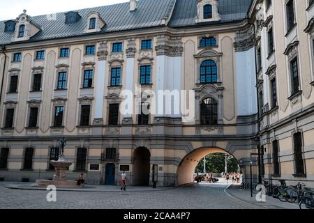 Breslau, Polen - 20. Juli 2020: Universität Breslau (Universitas Wratislaviensis) Stockfoto