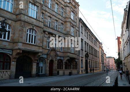 Breslau, Polen - 20. Juli 2020: Universität Breslau (Universitas Wratislaviensis) Stockfoto