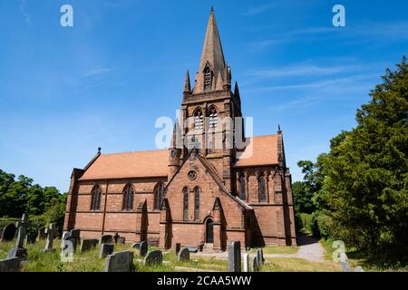 St. Bartholomews Kirche in Thurstaston Wirral Mai 2020 Stockfoto