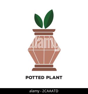 Hintergrund, Schönheit, botanisch, Botanik, Kaktus, Keramik, Sammlung, Dekoration, Wüste, Design, Element, flach, flaches Design, flaches Haus Pflanzen, Flora, Stock Vektor