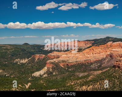 Wunderschöne Landschaft vom Spectra Point of Cedar Breaks National Monument in Utah, USA Stockfoto