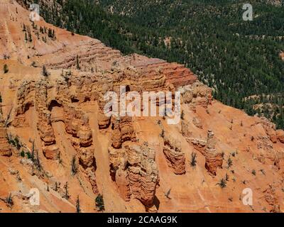 Wunderschöne Landschaft vom Spectra Point of Cedar Breaks National Monument in Utah, USA Stockfoto