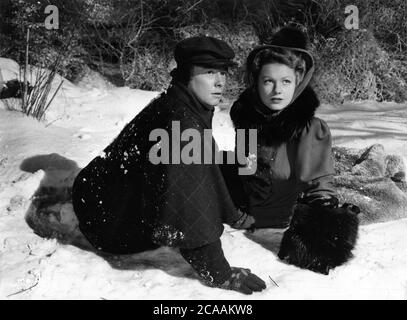 TIM HOLT und ANNE BAXTER im GROSSARTIGEN AMBERSONS 1942 Regisseur ORSON WELLES Roman Booth Tarkington Drehbuch Orson Welles RKO Radio Pictures Stockfoto