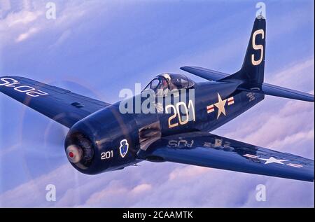 Grumman F8-F Bearcat WWII Flugzeug Stockfoto