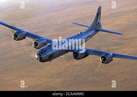 WWII BOEING B-29 Superfortress Bomber Stockfoto