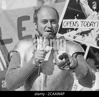 Bill Green Autor des Buches, WILLKOMMEN ZUR STEUERREVOLTE, in San Francisco, Kalifornien im Februar 1981 Stockfoto