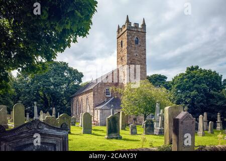 Tranent Parish Church and Churchyard, Tranent, East Lothian, Schottland, Großbritannien. Stockfoto