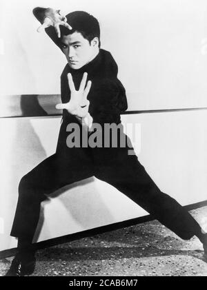 Bruce Lee, Hong Kong amerikanischer Schauspieler Stockfoto