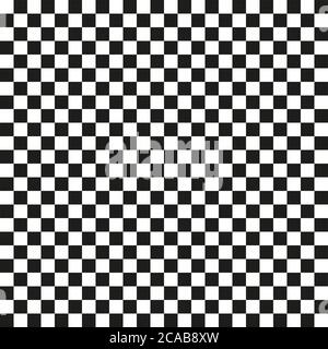 Klassische Schachbrett nahtlose Hintergrund. Vektor-Muster für Schachspiel Stock Vektor