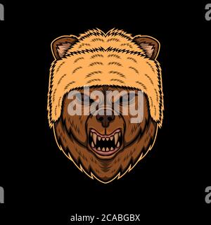 Wütend Bär Vektor Illustration erstaunliche Design für Ihr Unternehmen oder Marke Stock Vektor