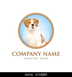 Hund realistische Vektor-Design-Illustration für Ihr Unternehmen oder Ihre Marke Stock Vektor
