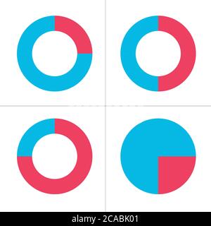Infografik Tortendiagramm-Elemente. Vektor-Geschäftsvorlagen für die Präsentation. Vektorgrafik für Rohware isoliert Stock Vektor