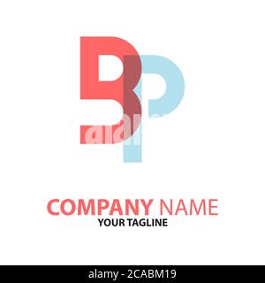 PB Initial Logo Konzept kann für Unternehmen und Unternehmen verwendet werden Stock Vektor