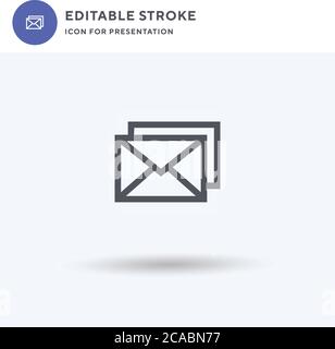 Buchstaben Symbolvektor, gefülltes flaches Zeichen, solides Piktogramm isoliert auf weiß, Logo-Illustration. Buchstaben Symbol für Präsentation. Stock Vektor
