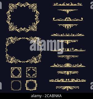 Kollektion Set Ornament Vektor Illustration für Ihr Unternehmen oder Ihre Marke Stock Vektor