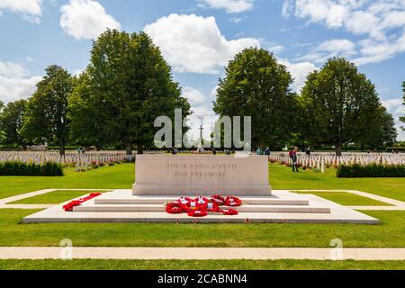 Der britische Friedhof in Bayeux in der Normandie Stockfoto