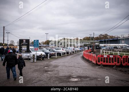 Bromley 3 Harrogate Town 3, 17/11/2019. Hayes Lane, National League. Foto von Simon Gill. Stockfoto