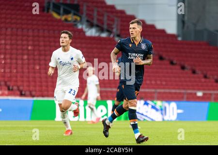 Kopenhagen, Dänemark. August 2020. Martin Skrtel von Istanbul Basaksehir beim UEFA Europa League Spiel zwischen dem FC Kopenhagen und Istanbul Basaksehir im Telia Parken in Kopenhagen gesehen. (Foto Kredit: Gonzales Foto/Alamy Live News Stockfoto