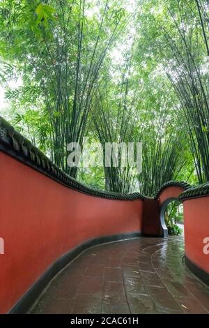 Wu Hou Schrein in Chengdu. Stockfoto