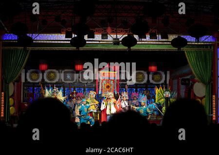 Aufführung der Chinesischen Oper. Stockfoto