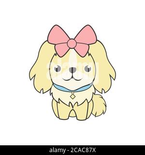Cute feminine Hund Vektor Illustration erstaunliche Design für Ihre Firma oder Marke Stock Vektor