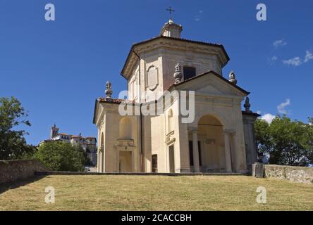 Die letzte Kapelle im Heiligtum des Heiligen Weges des Sacro Monte von Varese, Lombardei, Italien Stockfoto