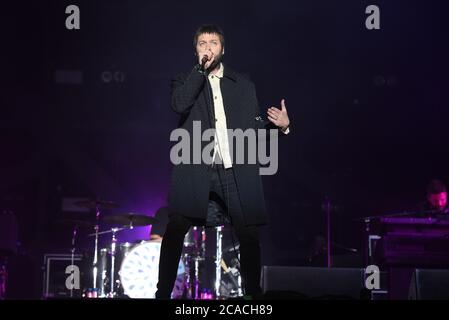 Tom Meighan, Sänger bei der Indie-Band Kasabian, hat die Gruppe verlassen, um sich auf 'persönliche Themen' zu konzentrieren. Mit: Tom Meighan Kasabian wo: Leeds, Großbritannien Wann: 06 Jul 2020 Kredit: Graham Finney/WENN Stockfoto