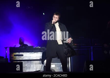 Tom Meighan, Sänger bei der Indie-Band Kasabian, hat die Gruppe verlassen, um sich auf 'persönliche Themen' zu konzentrieren. Mit: Tom Meighan Kasabian wo: Leeds, Großbritannien Wann: 06 Jul 2020 Kredit: Graham Finney/WENN Stockfoto