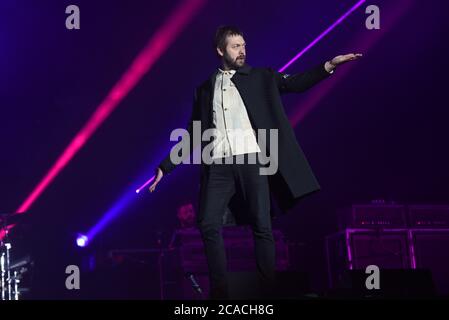 Tom Meighan, Sänger bei der Indie-Band Kasabian, hat die Gruppe verlassen, um sich auf 'persönliche Themen' zu konzentrieren. Mit: Tom Meighan Kasabian wo: Leeds, Großbritannien Wann: 06 Jul 2020 Kredit: Graham Finney/WENN Stockfoto