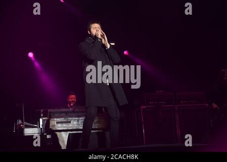 Tom Meighan, Sänger bei der Indie-Band Kasabian, hat die Gruppe verlassen, um sich auf 'persönliche Themen' zu konzentrieren. Mit: Tom Meighan Kasabian wo: Leeds, Großbritannien Wann: 06 Jul 2020 Kredit: Graham Finney/WENN Stockfoto