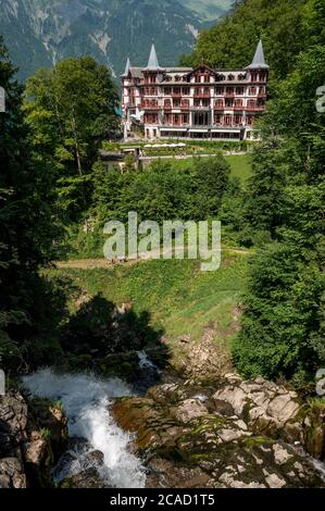 Grand Hotel Giessbach am Brienzersee Stockfoto