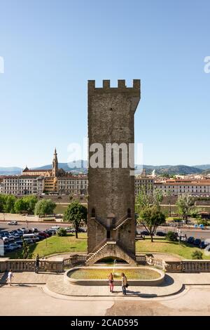 Torre San Niccolo an der Porta a San Niccolò Florenz Italien Stockfoto