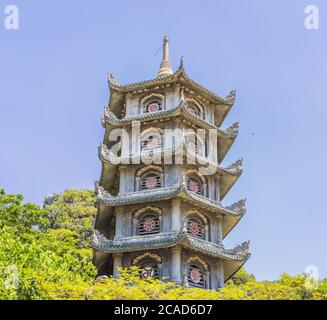 Non Nuoc Pagode an den Marmorbergen in Danang Stadt in Vietnam Stockfoto